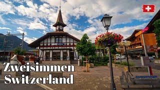 🇨🇭 Zweisimmen Switzerland  Beautiful Swiss towns  Alpine Charm on the Goldenpass Line [upl. by Larrabee897]