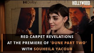 Souheila Yacoub Spills Secrets on quotDune Part Twoquot World Premiere  Timothee Chalamet Zendaya [upl. by Sulohcin]