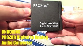 Unboxing PROZOR Digital to Analog Audio Converter [upl. by Head]