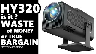 HY320 Cheapest 1080P LED Projector Most Detailed Review [upl. by Terina388]