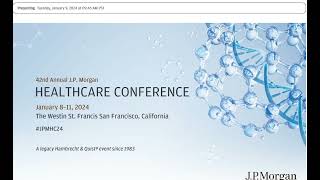 SANA JPMHC24 Healthcare Conference [upl. by Yerga189]