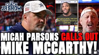 Micah Parsons CALLS OUT Mike McCarthy After Cowboys LOSS vs Falcons [upl. by Erskine]