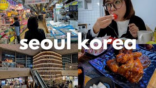 Seoul Korea Travel Vlog ep 3 Yeongcheon market Korean strawberries Starfield chimaek Vlog 208 [upl. by Kemeny]