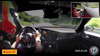 Alfa Romeo Giulia Quadrifoglio  Record al Nürburgring 732 con cambio automatico [upl. by Chevy]