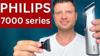 0092  Review  Philips Multigroom 7000 Series Trimmer 14in1 [upl. by Annoit]