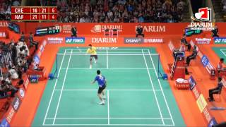 Chen Long CHN VS Muh Hafiz Hashim MAL Djarum Indonesia Open 2012 [upl. by Luba]