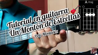 Un Montón De Estrellas Polo Montañez Cover y como tocar la canción en guitarra 🎸 [upl. by Nalloh]