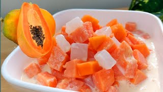 EASY PAPAYA DESSERT RECIPE [upl. by Jeralee]