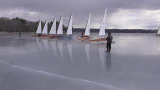 Whizz Iceboating Lake Damariscotta Jan 2017 [upl. by Morven]