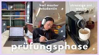 KLAUSURENPHASE BWL Master Studentin erstes Semester Weekly Study Vlog Prüfungen  Laica Vergara [upl. by Irrep]