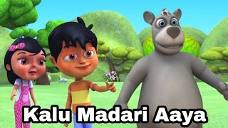 Kalu Madari Aaya Kala Apna Bhalu Laya  Nursery Rhymes  Kids Song  Hindi Rhymes  Hindi Poem [upl. by Gunning]