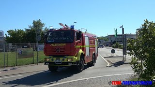 Alarmübung bei Boehringer Einsatzfahrten von Feuerwehr und Rettungsdienst in Ingelheim [upl. by Nalda]