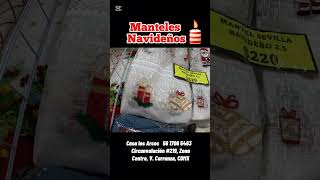 Manteles navideños 🎁 manteles navidad navideño cortinas ventas moda [upl. by Teddie]