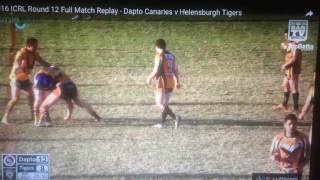 Chris SlaterRaptis Rugby League Highlights 201516 [upl. by Gabriele]