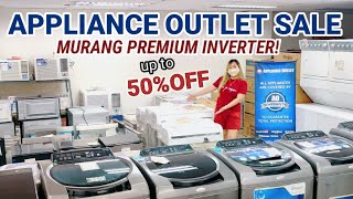 APPLIANCE OUTLET SALE SplitWindow Type Aircon Ref Washing Machine Cooking Range Chiller ampMore [upl. by Yvehc]