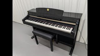 Yamaha Clavinova CLP340PE glossy black polished ebony Piano stock 24055 [upl. by Isidro359]