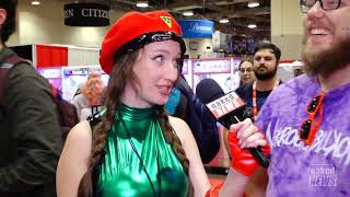 Louise Bordeaux at Fan Expo Canada 2024 in Toronto for Naked News [upl. by Aicak195]