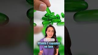 Vitamin E capsule on face  dermatologist reacts [upl. by Ahsilrak]