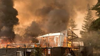 California wildfires scorch Sonoma and Napa counties [upl. by Belva]