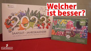 Jahreskalender mit Samen Saatgut Kalender  Das ideale Weihnachtsgeschenk für Gartenfreunde 2023 [upl. by Pass]