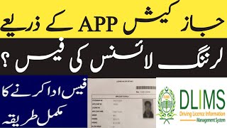 How to pay learning driving license fees through JazzCash app  lahore punjab [upl. by Bollay]