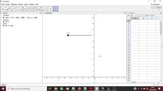 Tracer une fonction du second degré avec Geogebra son tableau de valeurs et ses extremums [upl. by Lledraw]