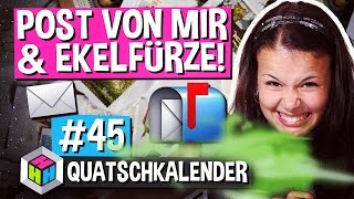 ICH SCHICKE EUCH POST » EKELHAFTE FÜRZE » FLIEGENDE DRACHEN » QUATSCHKALENDER 45 Fun Facts [upl. by Ikcir]