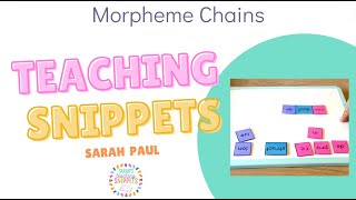 Morpheme Word Chain [upl. by Ozneral]