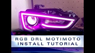 RGB DRLS DIY for Audi B8 amp B85 Models [upl. by Haidebez]