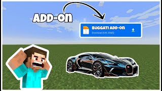 Buggati in Minecraft 😱  Buggati addon for Minecraft  minecraft [upl. by Retla]