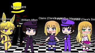 Stereo Aftons Family meet Stereo Claras Family and my Aftons Family version Part 2Gacha club [upl. by Riehl]