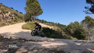 Cycling Coll de Rates Calpe Costa Blanca [upl. by Akeinahs]