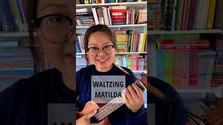 Waltzing Matilda shorts easy ukulele tutorial for kids and beginners [upl. by Tepper]