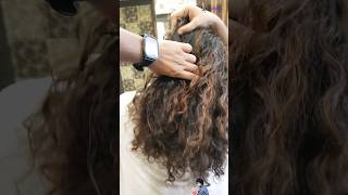 hair smoothing treatment at parlour SpikyLayer hairsmoothening hairtreatment hairstyle ytshorts [upl. by Llenrev]