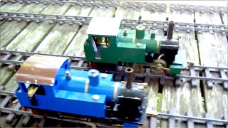 Two live steam locomotives running in my garden [upl. by Aiuqal]