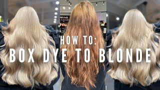 Dying My Hair Dark Ash Blonde Using Box Dye [upl. by Tisbe]