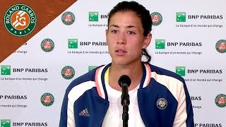 Garbine Muguruza  Press Conference after SemiFinal I RolandGarros 2018 [upl. by Jeth124]