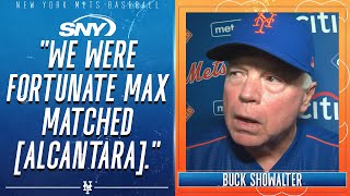 Buck Showalter breaks down Mets win over Marlins on Opening Day  Mets Post Game  SNY [upl. by Willard497]