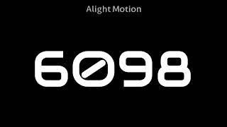 110000 in Audiowide Font Alight motion Test [upl. by Cami]