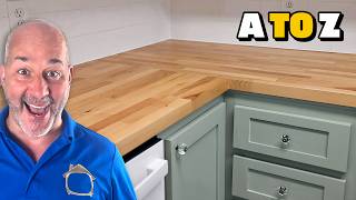 How to Cut amp Install Butcher Block Countertops From A to Z [upl. by Costa]