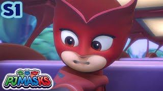 Blame it on the Train Owlette  PJ Masks S1 E01 Cartoon for kids [upl. by Ytinav]