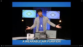 Personal amp wearable Air Purifier introduce by Tech Guru Rajiv Makhani [upl. by Ahseikal]