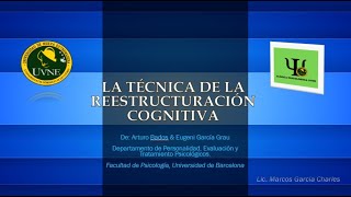 Técnica de la Reestructuración Cognitiva RC  Terapia Cognitivo Conductual TCC [upl. by Sanfourd]