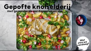 Gepofte knolselderij met aardappels uit de oven – recept – Allerhande [upl. by Alamac]