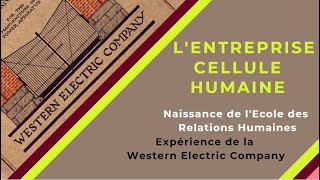 📌EOAE 1ère Bac Sc Eco  Naissance de lEcole des Relations Humaines📍Expérience quotWestern Electricquot [upl. by Verna]