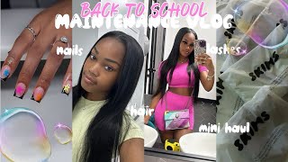 BACK TO SCHOOL MAINTENANCE VLOG  PREP college freshman  hair lashes amp mini haul  IAM CHRISTI [upl. by Julia]