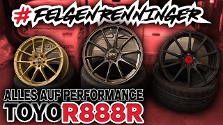 FELGENRENNINGER I ALLES AUF PERFORMANCE I TOYO R888R I MBDESIGN I OZ RACING I BENZ C63 I POLO GTI [upl. by Eiggep]