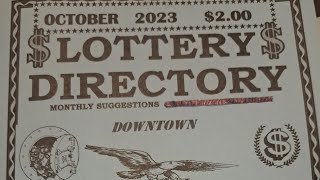 💲💰Lottery Directory  October 2023  Pick 3 amp 4 [upl. by Laroc]