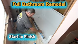 Remodel a Bathroom  Start to Finish  PLAN LEARN BUILD [upl. by Annaehr725]