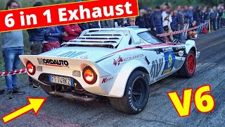 Lancia Stratos HF Gr4 Rally Legend  6 in 1 Exhaust Symphony from the EPC Ferrari V6 Engine [upl. by Dee Dee981]